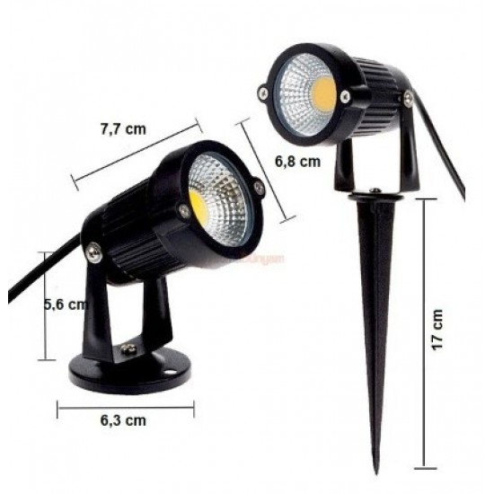 CT-7300 AMBER RENK KAZIKLI ÇİM ARMATÜRÜ LEDLİ